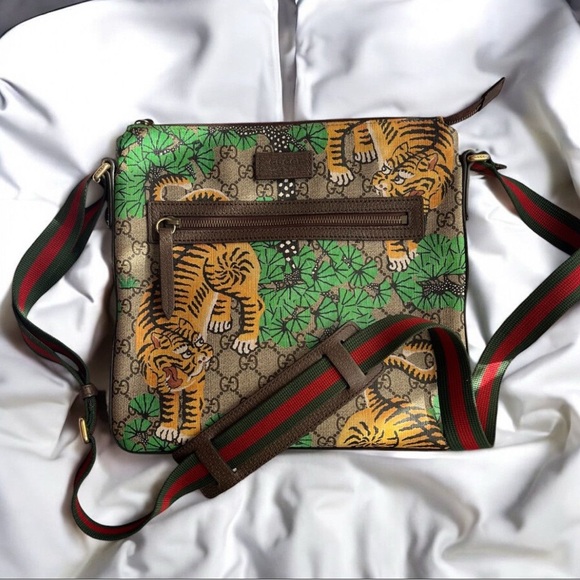 Gucci Bengal Tiger GG Supreme Canvas Messenger Bag – Rare & Authentic - Picture 5 of 10